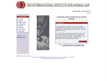 Tablet Screenshot of animallawintl.org